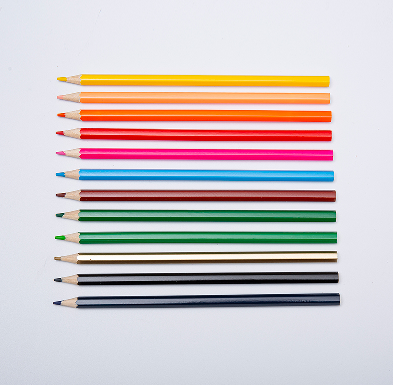 Lápices de color de dibujo hexagonal para niños adultos