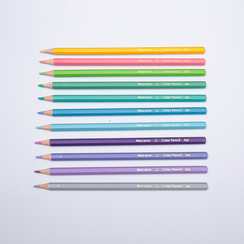 Lápices de dibujo pastel de color macarrón