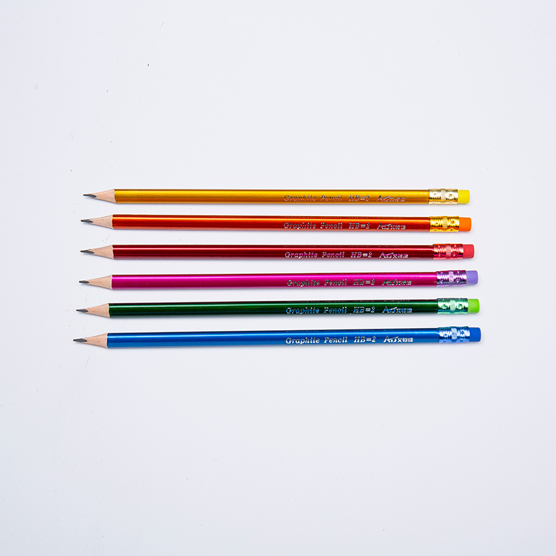 Lápiz de Grafito 2B de Madera Colorida con Agujero para Escritura