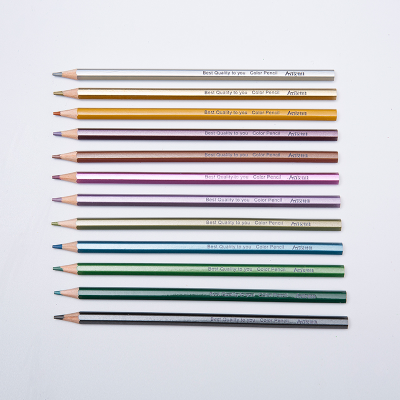 Lápices para colorear metálicos para dibujar